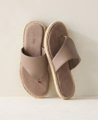 Ann Taylor Brown Haven Well Within Leather Espadrille Sandals