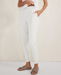 Ann Taylor White Haven Well Within Organic Cotton Interlock Joggers