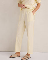 Ann Taylor Straw Haven Well Within Organic Cotton Twill Tapered Pants