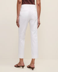 Ann Taylor White The Cotton Crop Pant