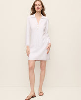 Ann Taylor White Collared Shift Dress