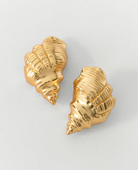 Ann Taylor Goldtone Shell Stud Earrings