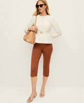 Ann Taylor Tortoise Shell Brown The Capri Pant in Ponte