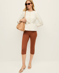 Ann Taylor Tortoise Shell Brown The Capri Pant in Ponte