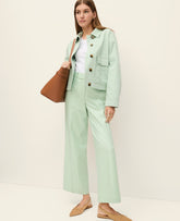 Ann Taylor Aqua Foam The Relaxed Wide-Leg Ankle Pant