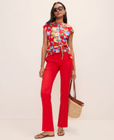 Ann Taylor Bright Cherry The Petite Sophia Pant