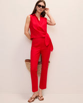 Ann Taylor Bright Cherry The Tall Slim Kick Capri