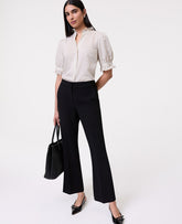 Ann Taylor Black The Tall Relaxed Jayne Trouser in Textured Crepe