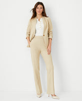 Ann Taylor Toasted Oat The Tall Side Zip Straight Pant in Bi-Stretch