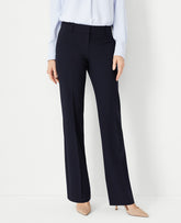 Ann Taylor Deep Navy Sky The Tall Mid Rise Trouser in Seasonless Stretch