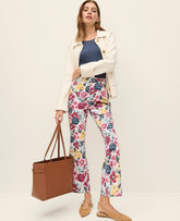 Ann Taylor Multi The Weekend Floral Cropped Boot Jean