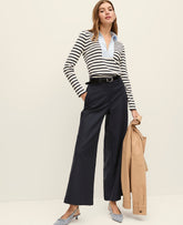 Ann Taylor Night Sky The Relaxed Wide-Leg Ankle Pant