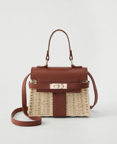 Ann Taylor Smoked Paprika Rattan Crossbody