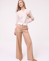 Ann Taylor Cafe Au Lait Petite Weekend Everyday Wide-Leg Pant