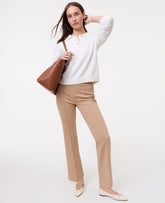Ann Taylor Cafe Au Lait Petite Weekend Easy Fit Flare Ankle Pant