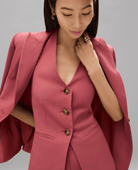 Ann Taylor Rose Clay The Petite Halter Vest