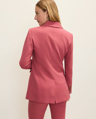 Ann Taylor Rose Clay The Petite Fitted Long Blazer