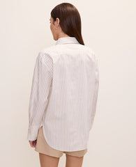 Ann Taylor Baguette Striped Button Down Shirt