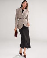 Ann Taylor Copper/Cream Multi The Madison Blazer in Plaid