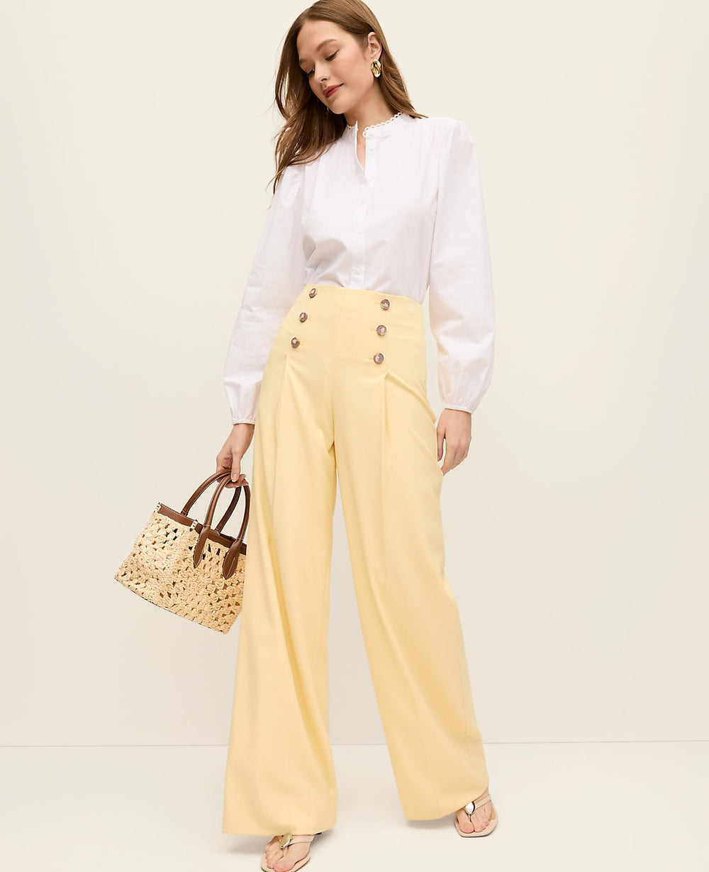 Ann Taylor Sun Soaked The Wide-Leg Sailor Pant