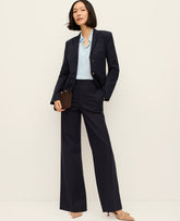 Ann Taylor Night Sky The Wide-Leg Pant in Doubleweave