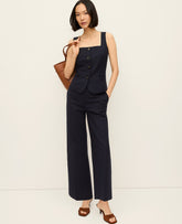 Ann Taylor Night Sky The High Rise Everyday Ankle Pant in Doubleweave