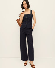 Ann Taylor Night Sky The High Rise Everyday Ankle Pant in Doubleweave