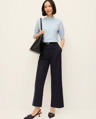 Ann Taylor Night Sky The High Rise Everyday Ankle Pant in Doubleweave