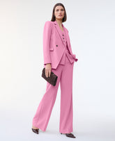 Ann Taylor Smokey Rose The Wide-Leg Flare Trouser in Fluid Crepe