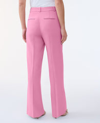 Ann Taylor Smokey Rose The Wide-Leg Flare Trouser in Fluid Crepe