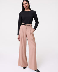 Ann Taylor Weathered Oak The Pleated Wide-Leg Pant