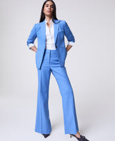 Ann Taylor Bluebird Melange The Flare Trouser in Luxe Twill