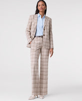 Ann Taylor Tan/Navy Plaid The Jayne Trouser in Plaid