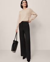 Ann Taylor Black The Tailored Wide-Leg Trouser