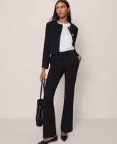 Ann Taylor Black The Skinny Flare Pant in Ponte