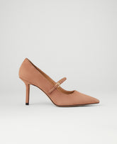 Ann Taylor Sesame Suede Mary Jane Pump