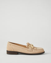 Ann Taylor Taupe Kiltie Chain Loafer