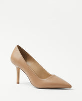 Ann Taylor Desert Sand Mae Leather Pump
