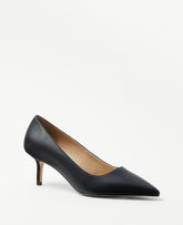 Ann Taylor Black Daphne Leather Pump