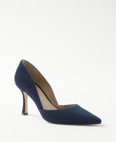 Ann Taylor True Navy Azra Suede Pump