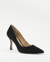 Ann Taylor Black Mila Suede Pump