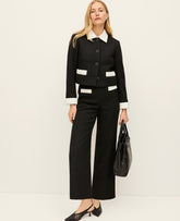 Ann Taylor Black The Grace Straight Pant in Tweed