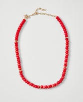 Ann Taylor Aperol Beaded Statement Necklace