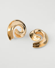 Ann Taylor Goldtone Spiral Stud Earrings