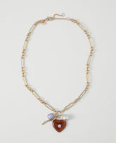 Ann Taylor Goldtone Pendant Charm Necklace