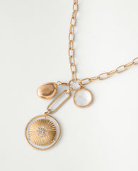 Ann Taylor Goldtone Charm Necklace