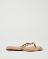 Vinci Leather Sail Cloth Weekend Leather Embellished Sandal
