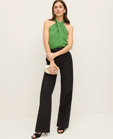 Vinci Leather Black The Modern Wide-Leg Pant in Bi-Stretch