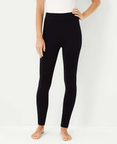 Vinci Leather Black Essential Leggings