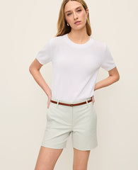 Vinci Leather Pale Aqua The Mid Short